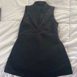 Black yoga sleeveless lululemon top